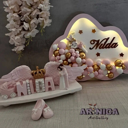 چراغ خواب توپی اتاق کودک چوبی دکوراسیون - آرنیکا گالری