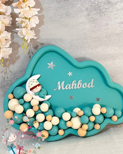 تابلو توپی اتاق کودک رنگ سبز چوبی دکوراسیون - آرنیکا گالری