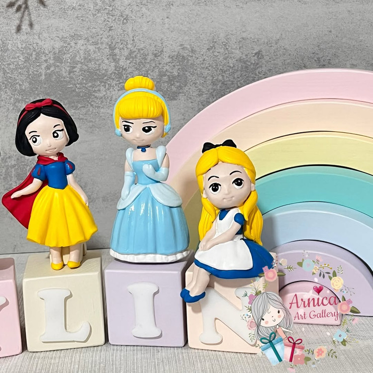 استند اسم پرنسسهای دیزنی کودک چوبی - جزئیات - آرنیکا گالری