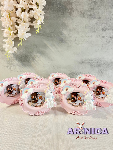 گیفت تولد قاب عکس یونیکورن دخترانه چوبی اتاق کودک - آرنیکا گالری