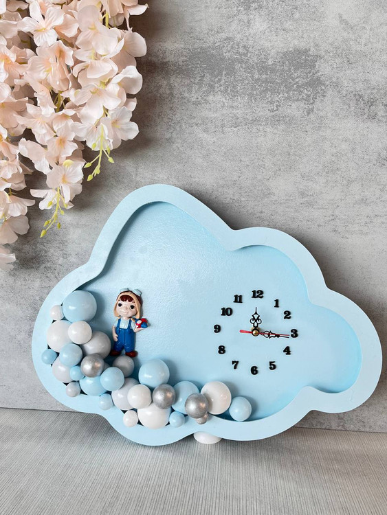 چراغ خواب اتاق کودک طرح پسر بچه چوبی دکوراسیون - آرنیکا گالری