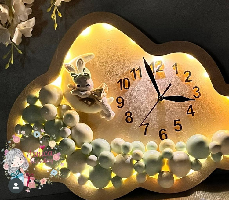 چراغ خواب اتاق کودک طرح خرگوش چوبی دکوراسیون - آرنیکا گالری