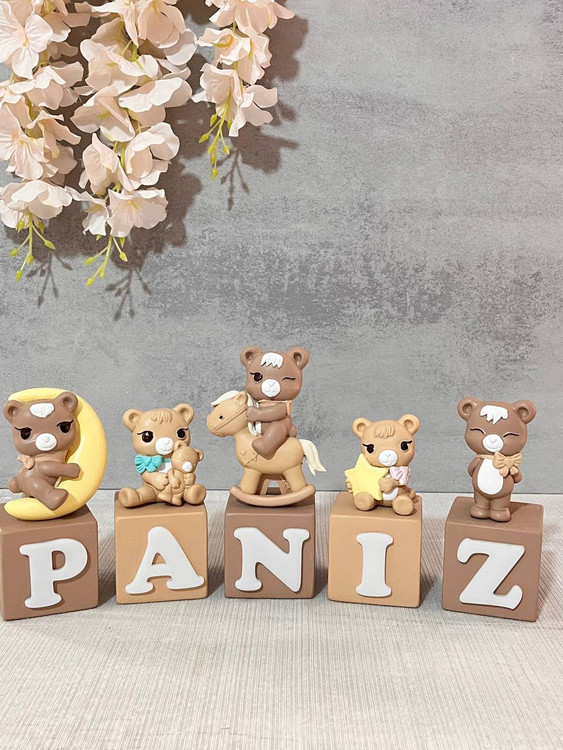 مکعب اسم کودک طرح تدی - آرنیکا گالری