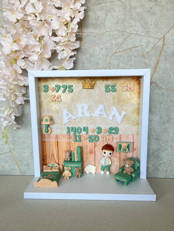 تابلو قد و وزن اتاق کودک مدل آران - نمای اصلی